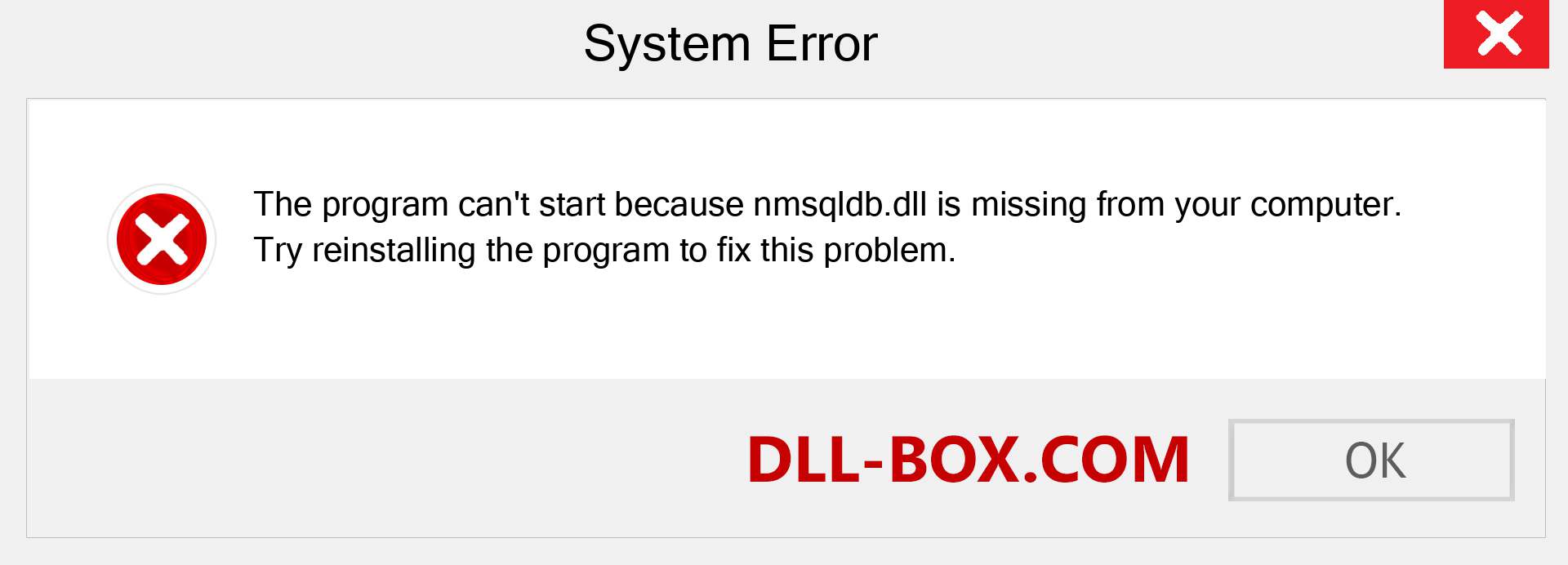  nmsqldb.dll file is missing?. Download for Windows 7, 8, 10 - Fix  nmsqldb dll Missing Error on Windows, photos, images