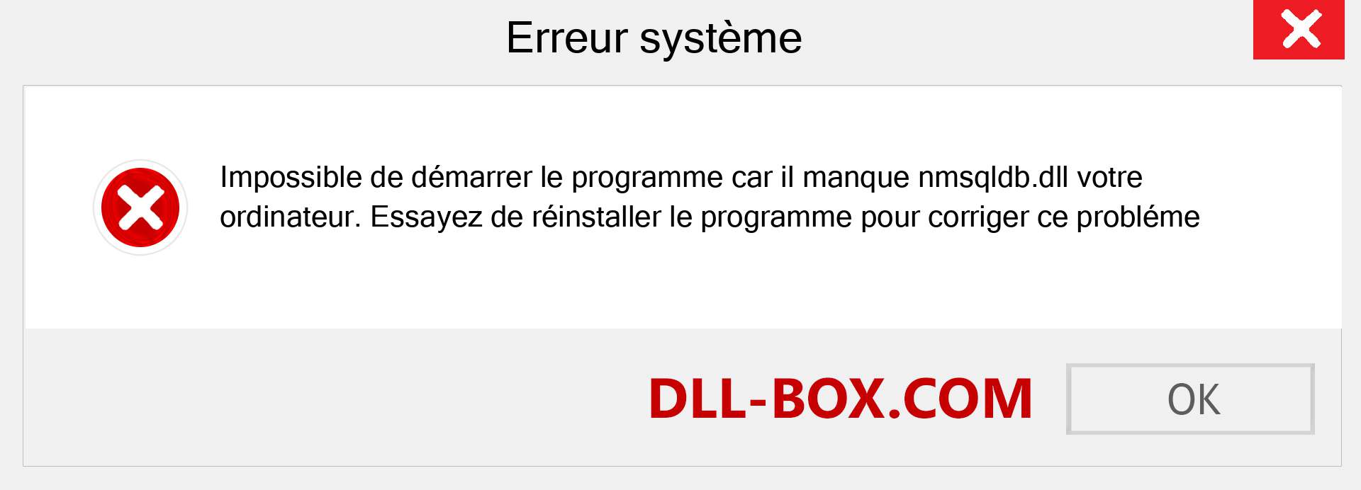 Le fichier nmsqldb.dll est manquant ?. Télécharger pour Windows 7, 8, 10 - Correction de l'erreur manquante nmsqldb dll sur Windows, photos, images